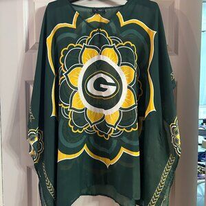NFL Green Bay Packers Flower Caftan